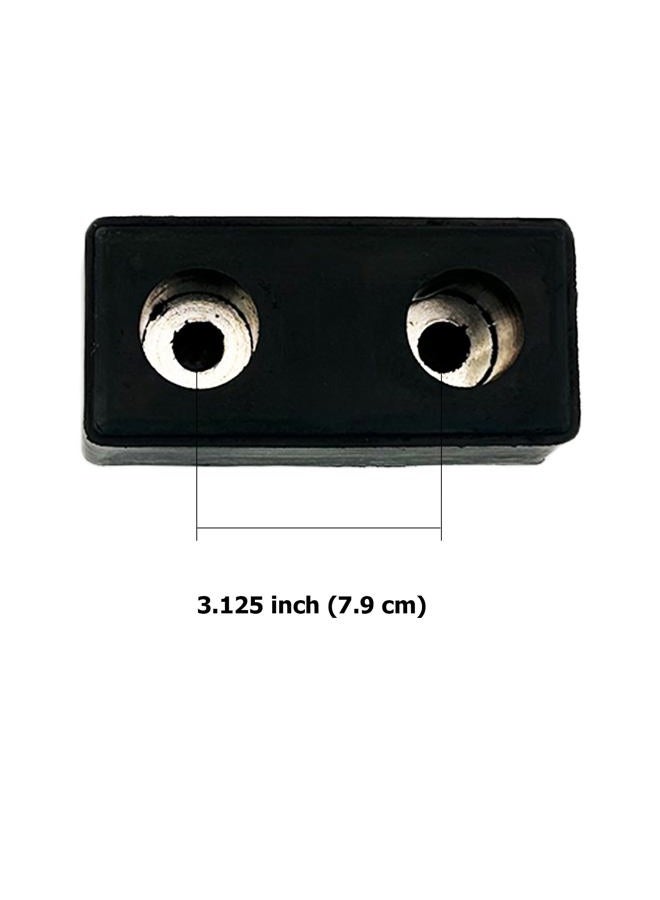 Fudatong 2PCS Buffers USA Molded Rubber Bumper Block Dock Buffer 6x3x3 for Chassis/Trailers/Truck/Flatbed/Reefer with Steel Washer (4502-1276) - Image 4
