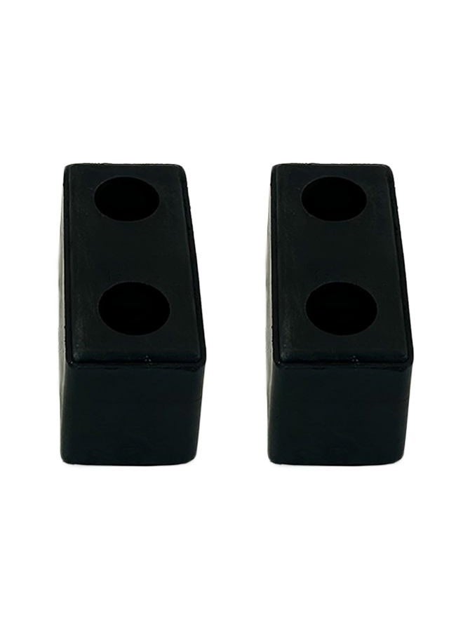 Fudatong 2PCS Buffers USA Molded Rubber Bumper Block Dock Buffer 6x3x3 for Chassis/Trailers/Truck/Flatbed/Reefer with Steel Washer (4502-1276) - Image 2