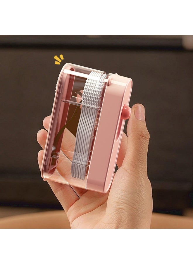 3pcs Cute Automatic Pop-up Dental Floss Dispenser, Dustproof Transparent Portable Floss Pick Storage Box, Wall Mount Dual Use Floss Holder Container, Reusable Oral Care Organizer for Home Travel Hotel - Image 4