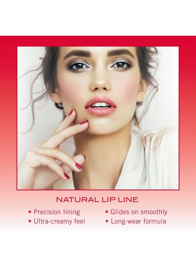 Mirabella Perfecting Lip Definer Pencil - Line & Define Lip Liner with Sharpener - Long-Lasting, & Ultra-Creamy Formula with Vitamin C & E is Smoothing & Moisturizing - Gluten & Cruelty-Free - Image 1