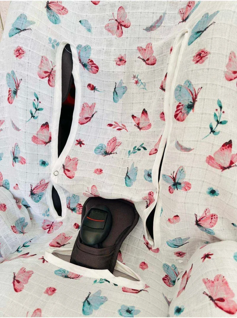جونييروس Baby Muslin Car Seat Stroller Cover