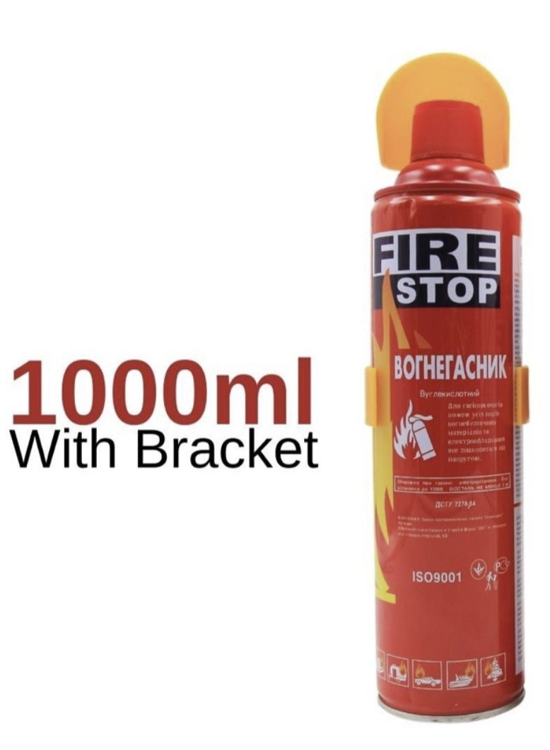 FIRE STOP Fire Extinguisher Foam Spray For Car, Home And Office 1000 mL - Image 1
