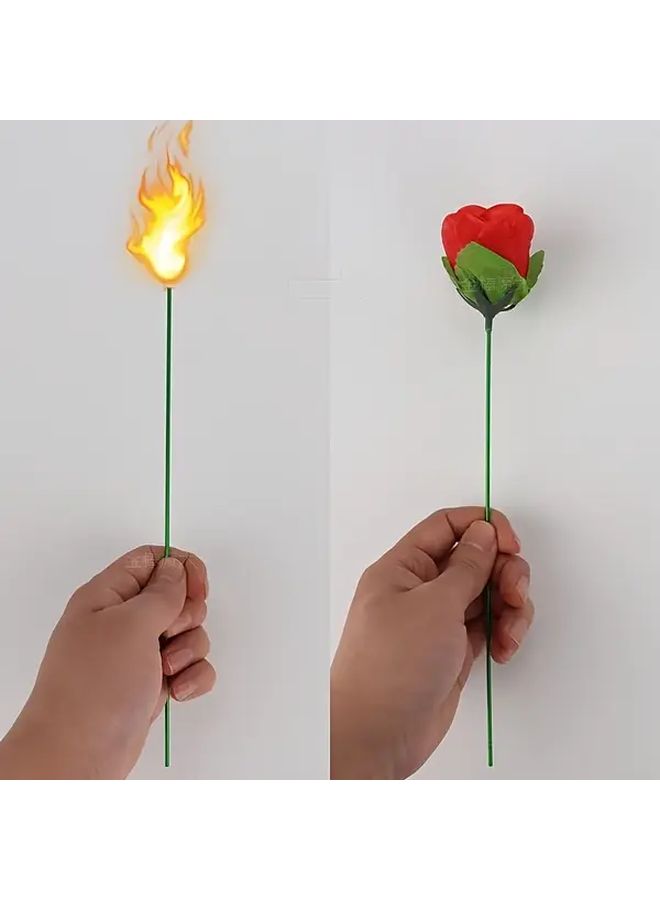1 قطعة عصا الورد المشعل السحري، عصا حفلات مسرحية متينة وهمية لحفلات الزفاف والذكرى السنوية - Image 1