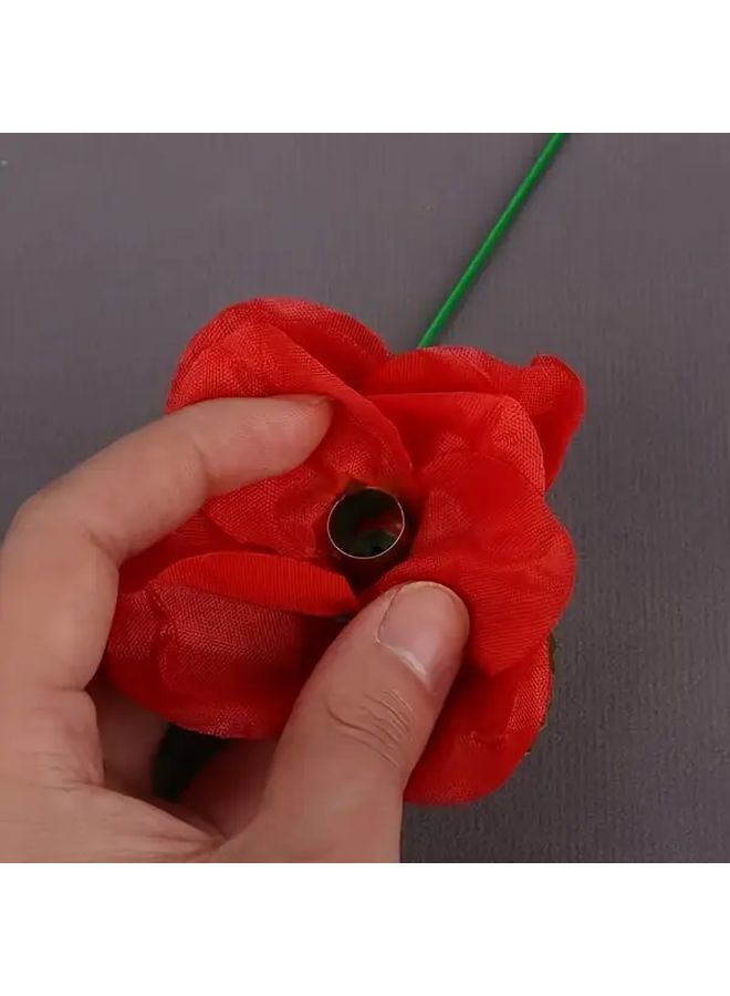 1 قطعة عصا الورد المشعل السحري، عصا حفلات مسرحية متينة وهمية لحفلات الزفاف والذكرى السنوية - Image 2