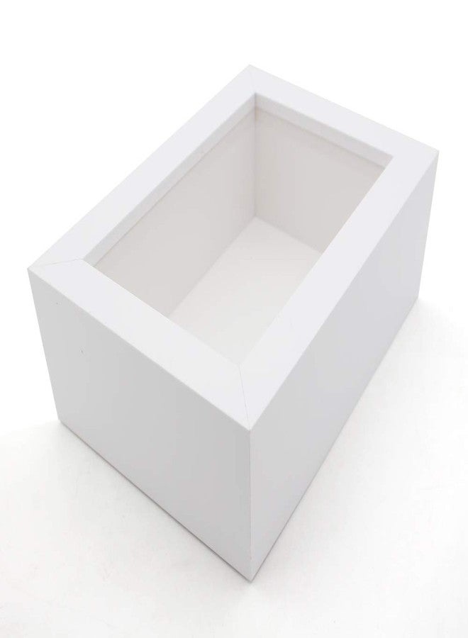 WANLIAN Shadow Box Frame in White, Wooden Frame Box for Display Dried Flowers, Plant Specimen, Memory Photos, Memory, Wedding, Love, Medal, Bouquet, Trinket on Wall or Tabletop (4x6) - Image 5