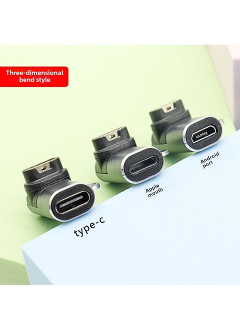 Applicable To Jiaming Watch Charger Adapter GARMIN 245M/255M/265/165 Converter Connector-color:Three-dimensional Curved Model-Model Specifications:Old Android Micro USB Female Port
