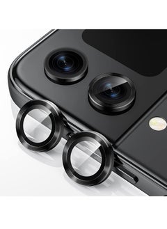 Y&D Camera Lens Protector Case Cover for Samsung Galaxy Z Flip 4, Anti Scratch HD Tempered Metal Glass Screen Shockproof Film 4 5G 2022 Accessories, Black  - Image 1