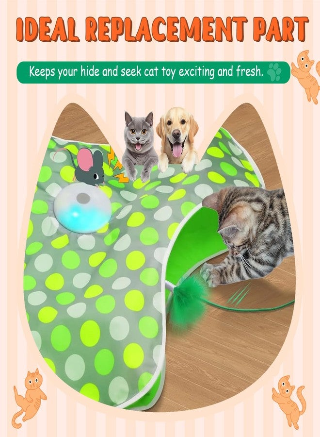 Abbylike 6 Pack Replacement Feather Wands Compatible with P43 Interactive Cat Toy, Automatic Teaser Wand Refills Attachments for Indoor Cats (Orange, Green) - Image 2