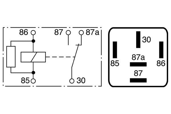 BOSCH 0986332041 Changeover Mini Relay - 5 Pins, 12 V, OE Specific - Single - Image 3