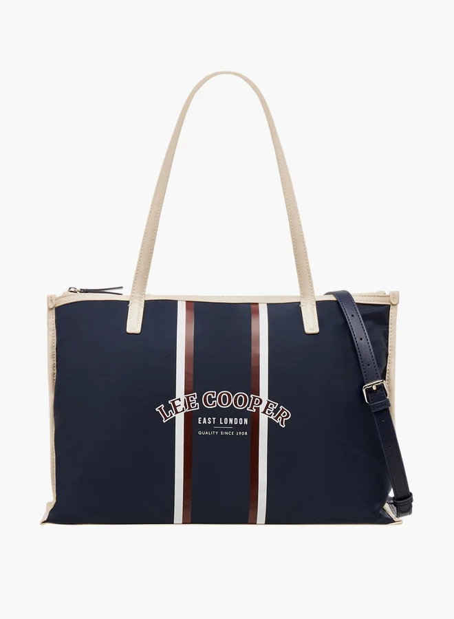 لي كوبر Logo Print Tote Bag with Double Handle