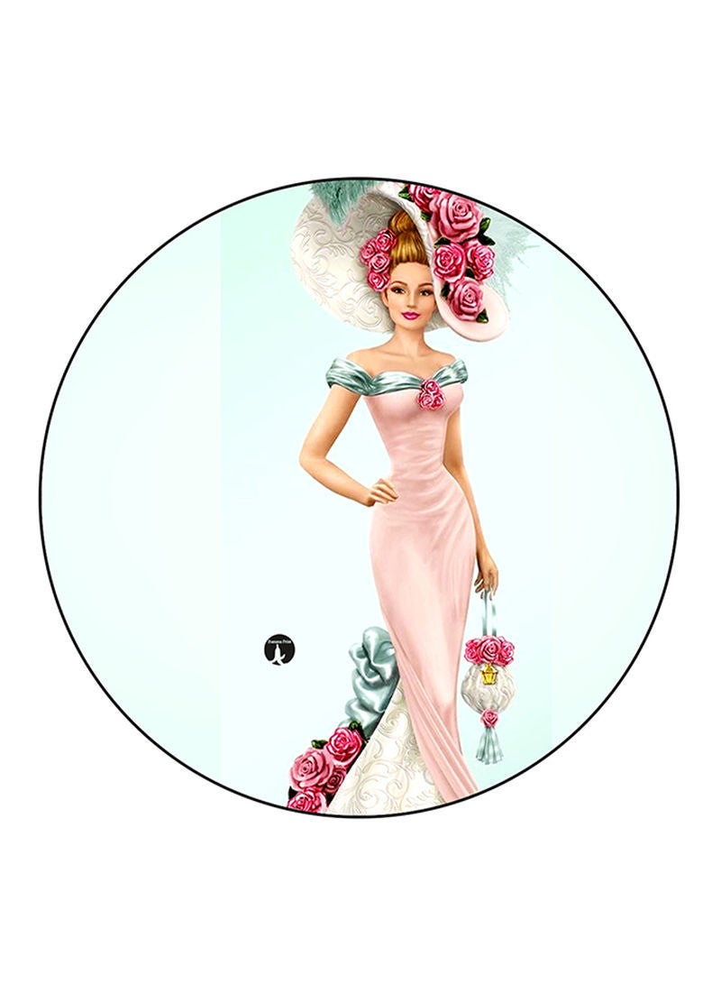 Woman Printed Mouse Pad  Multicolour