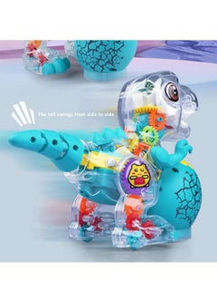 PRIME Music Lighting Electric Universal Dinosaur Transparent Gear Dinosaur Toys Universal Dinosaur Simulation Animal Model Boy Toys Birthday Gift Holiday Gift  - Image 4