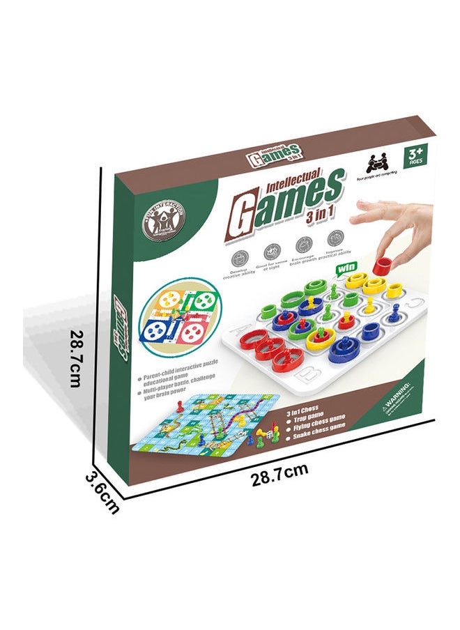 Kenzs - 3 in 1 Gobang Ludo Puzzle Game Boy Girl Gift - Image 1