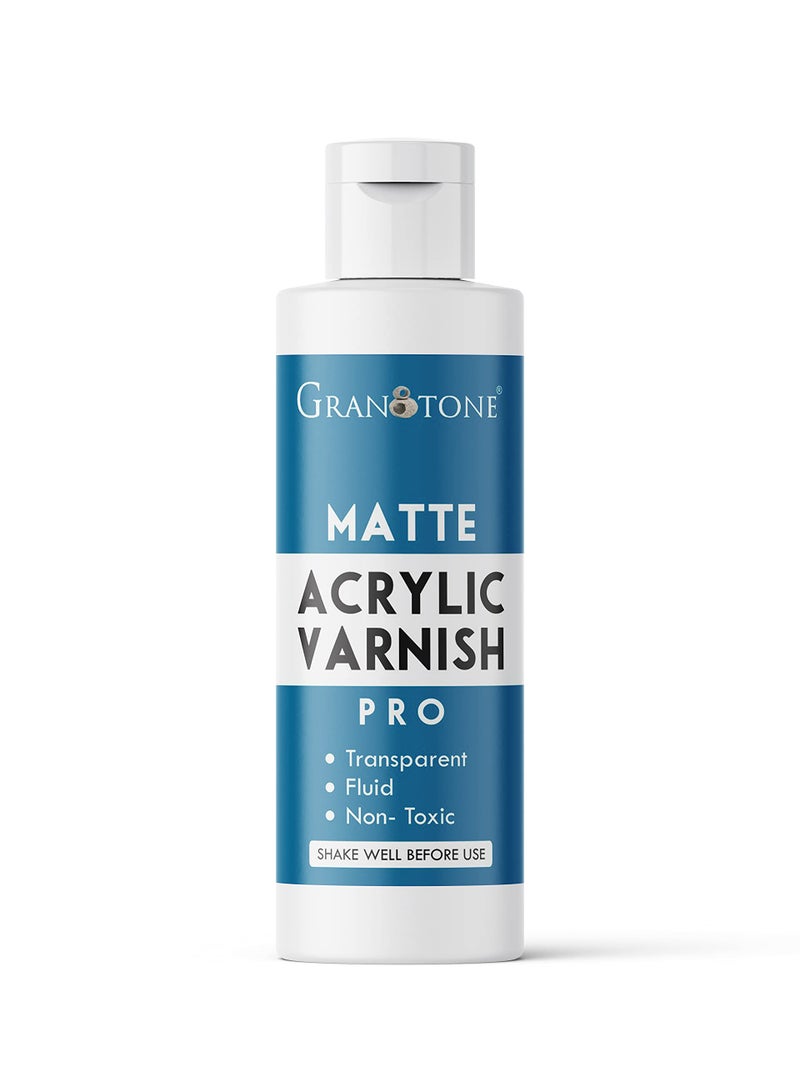 GRANOTONE Clear Coat Acrylic Matte Finish Varnish 676 fl oz Non Yellowing Non Toxic Anti Crazing 200 ML for Pro Artists Hobby Painters - Image 2