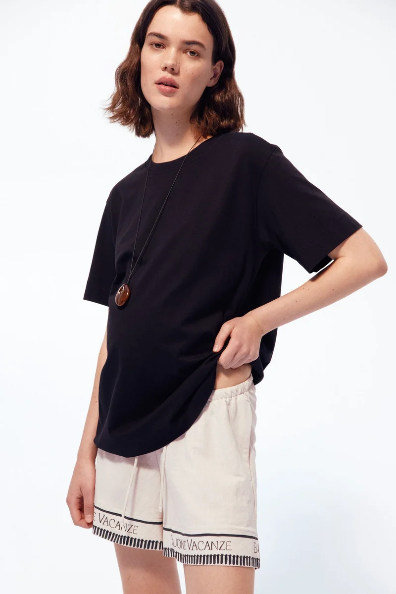 H&M MAMA Before &amp; After piqué shorts