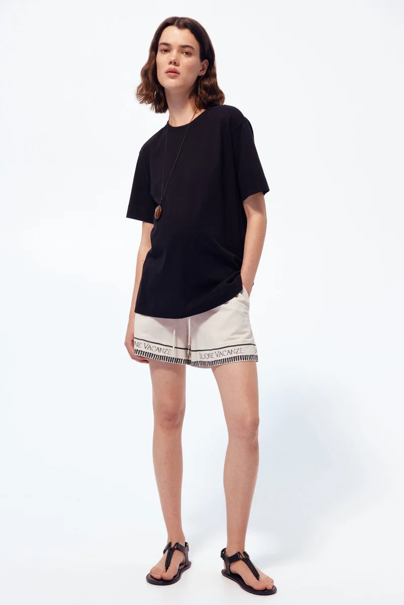 H&M MAMA Before &amp; After piqué shorts