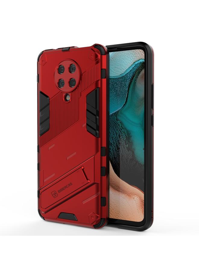 The Bros Case For Xiaomi Redmi K30 Pro Punk Armor 2 in 1 PC + TPU Shockproof Case with Invisible Holder