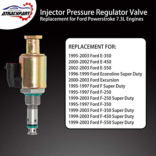 ATRACYPART منظم ضغط حقن صمام IPR 7.3 | بديل لسيارات فورد F250 F350 F450 F550 سوبر ديوتي E350 E450 E550 إكونولين إكسبيديشن من 1995-2003 | يحل محل# F81Z9C968AB، F81Z9C968AA - Image 3