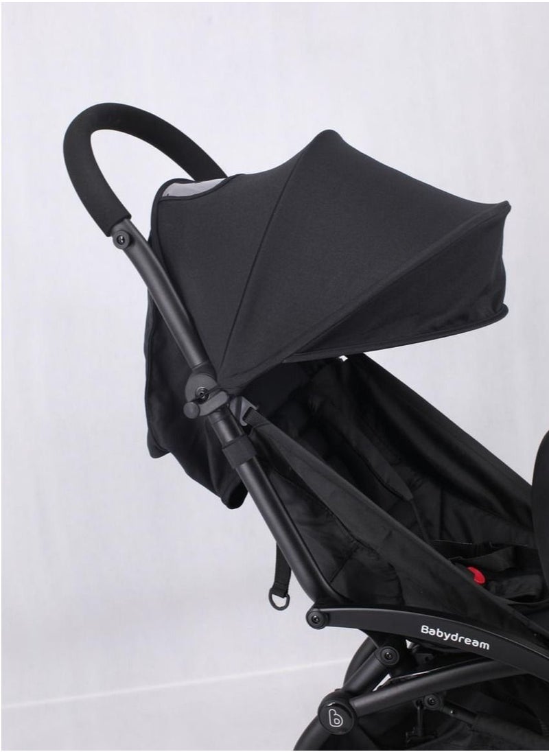 BabyDream Babydream Foldable lightweight stroller-Black  - Image 4