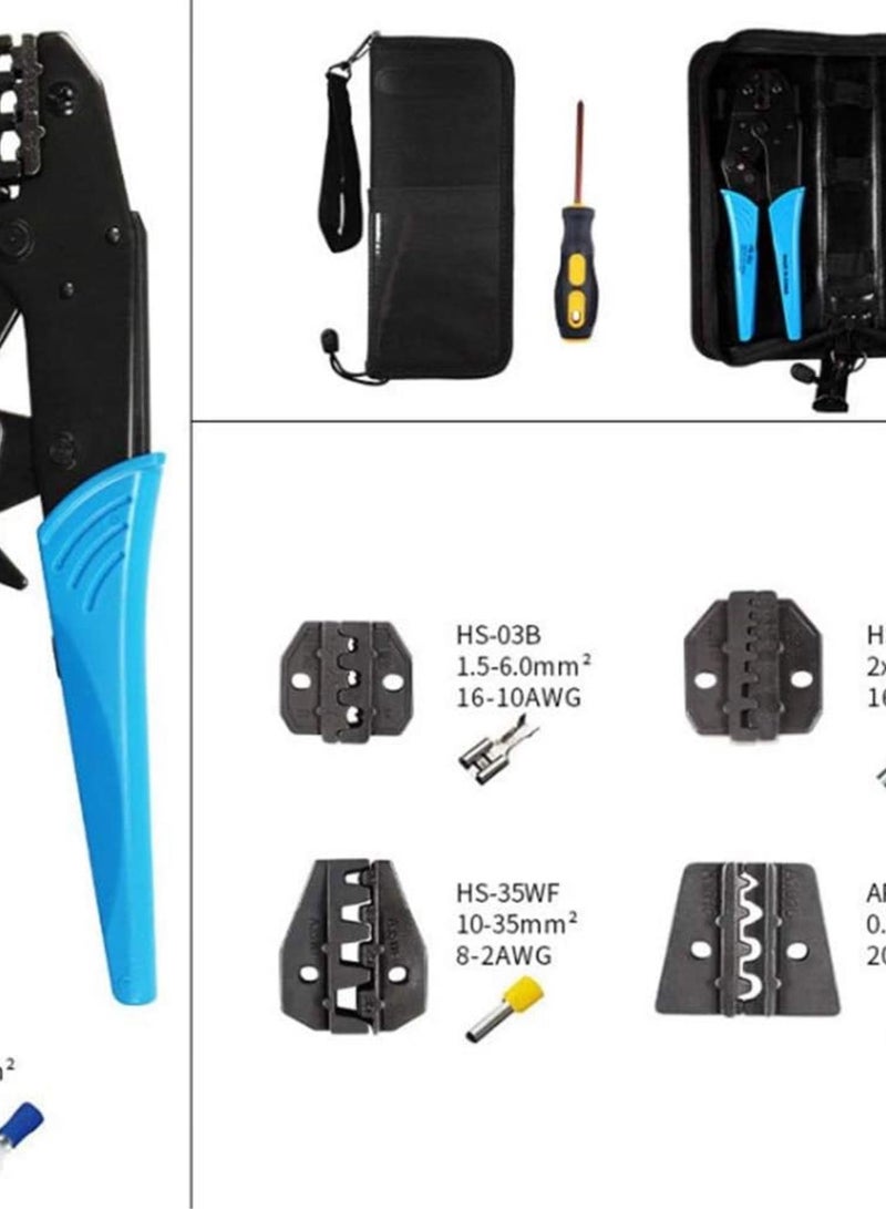 GGOOT Hardware Tools Terminal Crimping Pliers, Portable Oxford Bag Multi-clamp Crimping Pliers Set  - Image 3