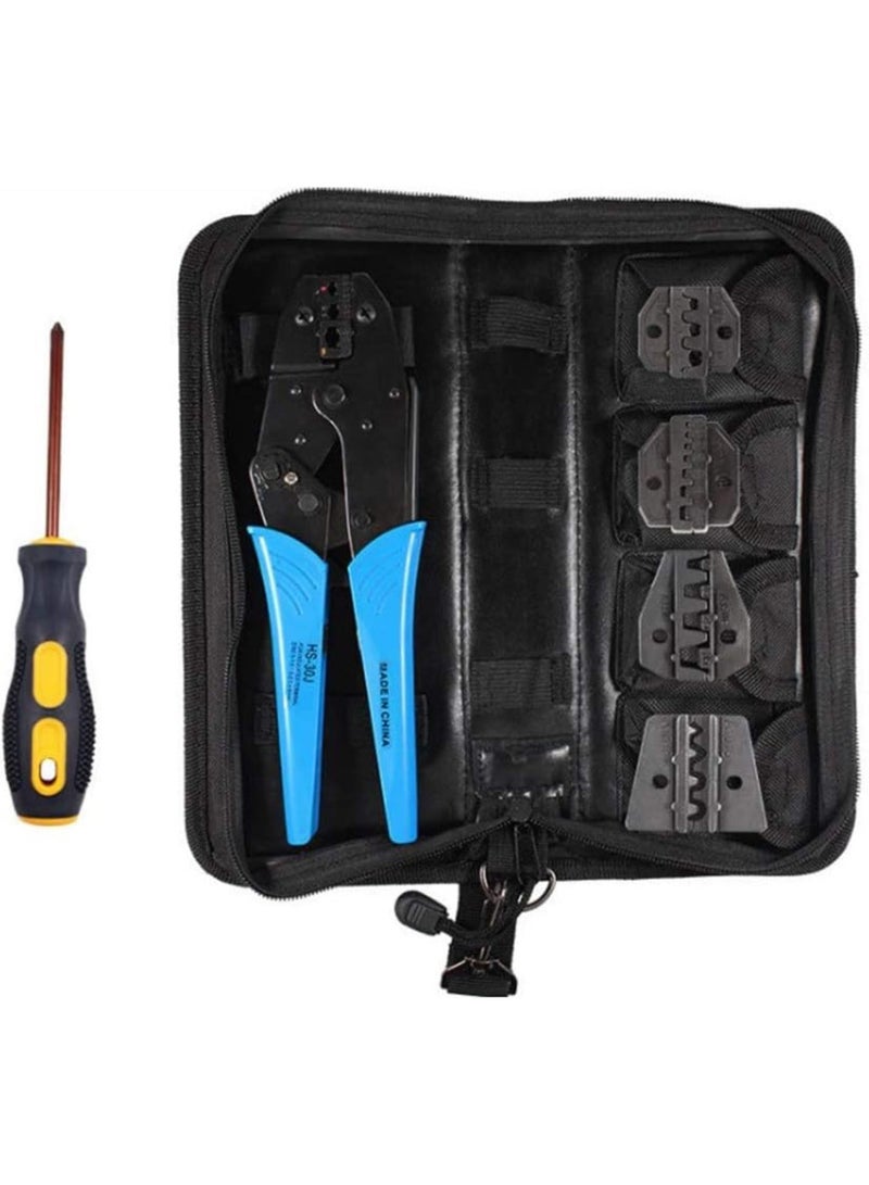 GGOOT Hardware Tools Terminal Crimping Pliers, Portable Oxford Bag Multi-clamp Crimping Pliers Set  - Image 1