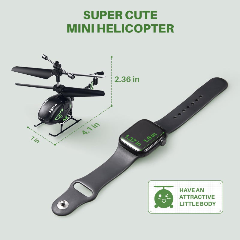 SYMA S100 Mini RC Helicopter with Gyro Stabilizer, Altitude Hold, 3.5 Channel, 5-7 Min Flight Time, Remote Control Helicopter Toy for Boys and Girls - Image 2