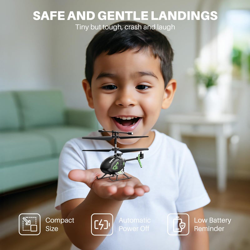 SYMA S100 Mini RC Helicopter with Gyro Stabilizer, Altitude Hold, 3.5 Channel, 5-7 Min Flight Time, Remote Control Helicopter Toy for Boys and Girls - Image 3