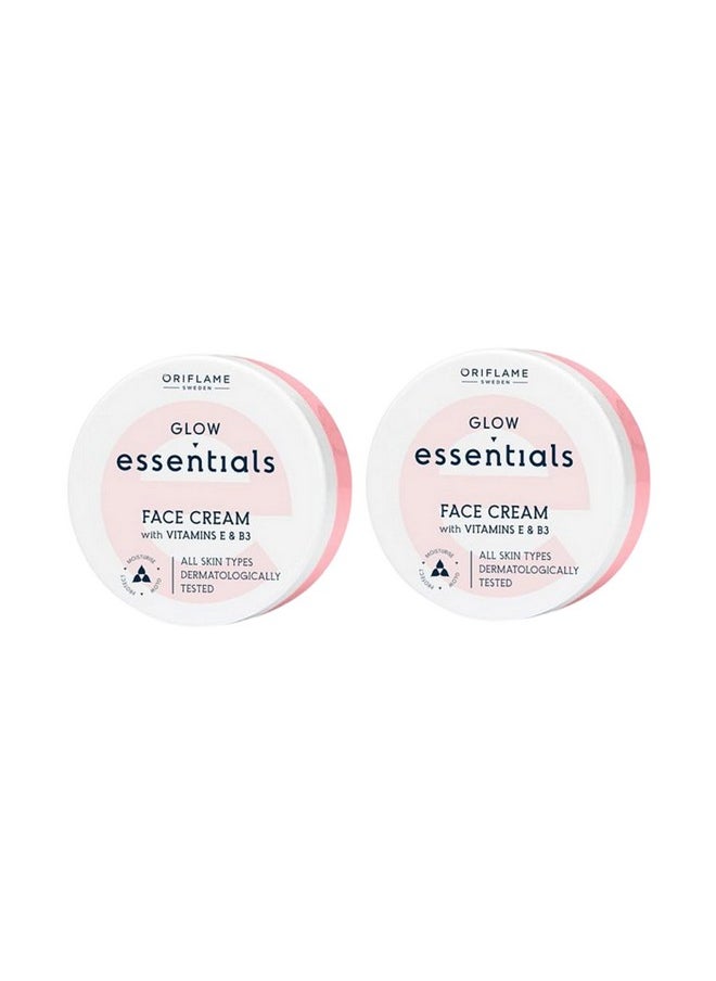 Oriflame Sweden Glow Essentials Face Cream With Vitamins E And B3-75 Ml - Pack Of 2  - Image 5