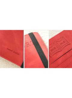 We Happy Passport Holder Travel Wallet Slim Ticket and Documents Cover with RFID Blocking and SIM Card Slots  - Image 3