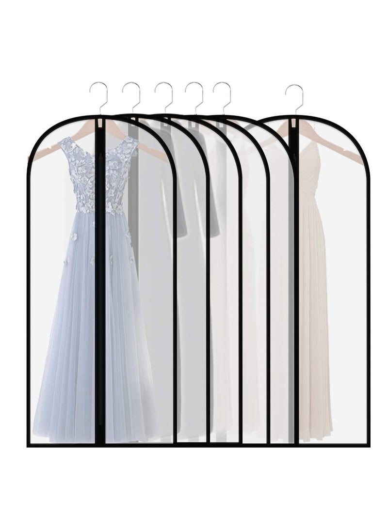 XiuWoo Pack of 6 Lightweight Breathable Dustproof Garment Bag and Closet Cloth Cover Storage with Full Zipper  - Image 1