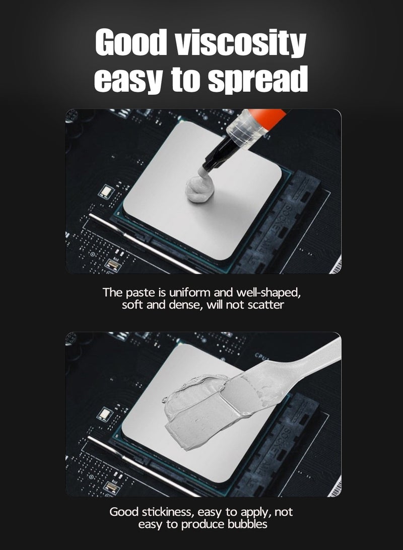 COOLMOON Thermal paste    Thermal Grease Safe Non-Conductive Thermal Compound - Nano Particles  Easy to Apply for Gaming PCs & Overclocking 12.8W/m·K 4g  - Image 5