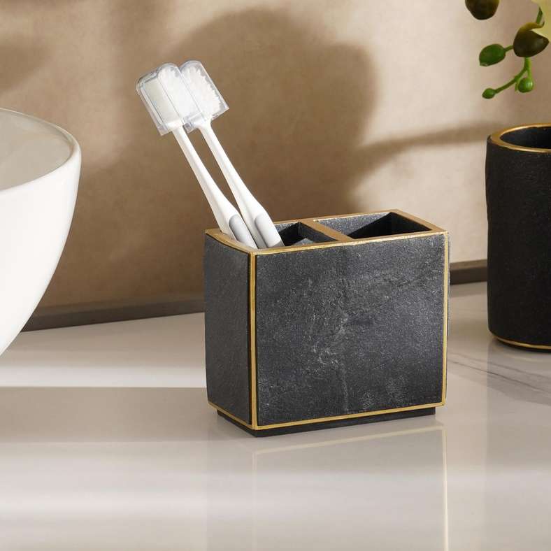 Nebula Toothbrush Holder 11x6.2x9.5 cm -Black