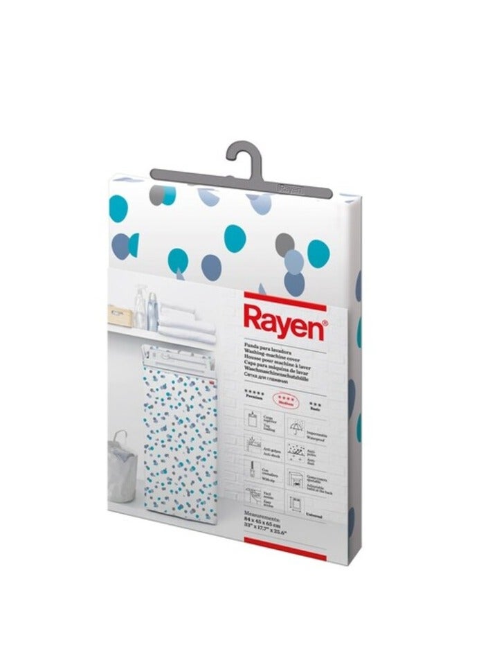 Rayen Top Load Washing Machine Cover Medium 84x45x65cm White - Image 1