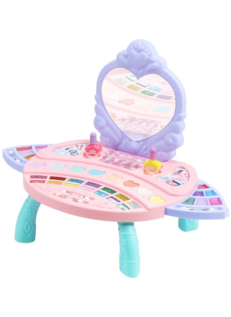 Generic Kids Makeup Vanity Set 💖 – Princess Dressing Table with Mirror & Accessories, Pretend Play Beauty Desk, Safe & Non-Toxic, Perfect Gift for Girls Ages 3+  - Image 2