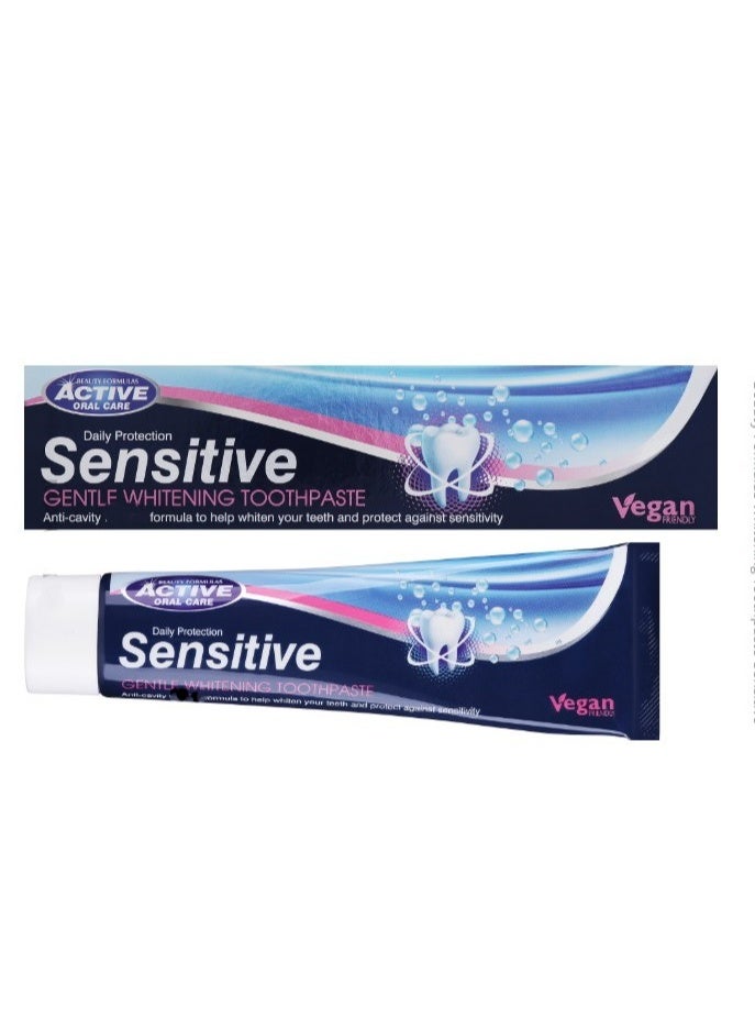 Vegan Sensitive teeth Whitening Toothpaste - 100ml