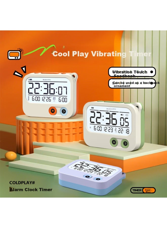 Timess Smart Alarm Clock For Students In Junior And Senior High School Dormitories, New Model With Strong Vibration Wake-Up Function, Multi-Functional Reminder Timer, Desktop Bedside Electronic A