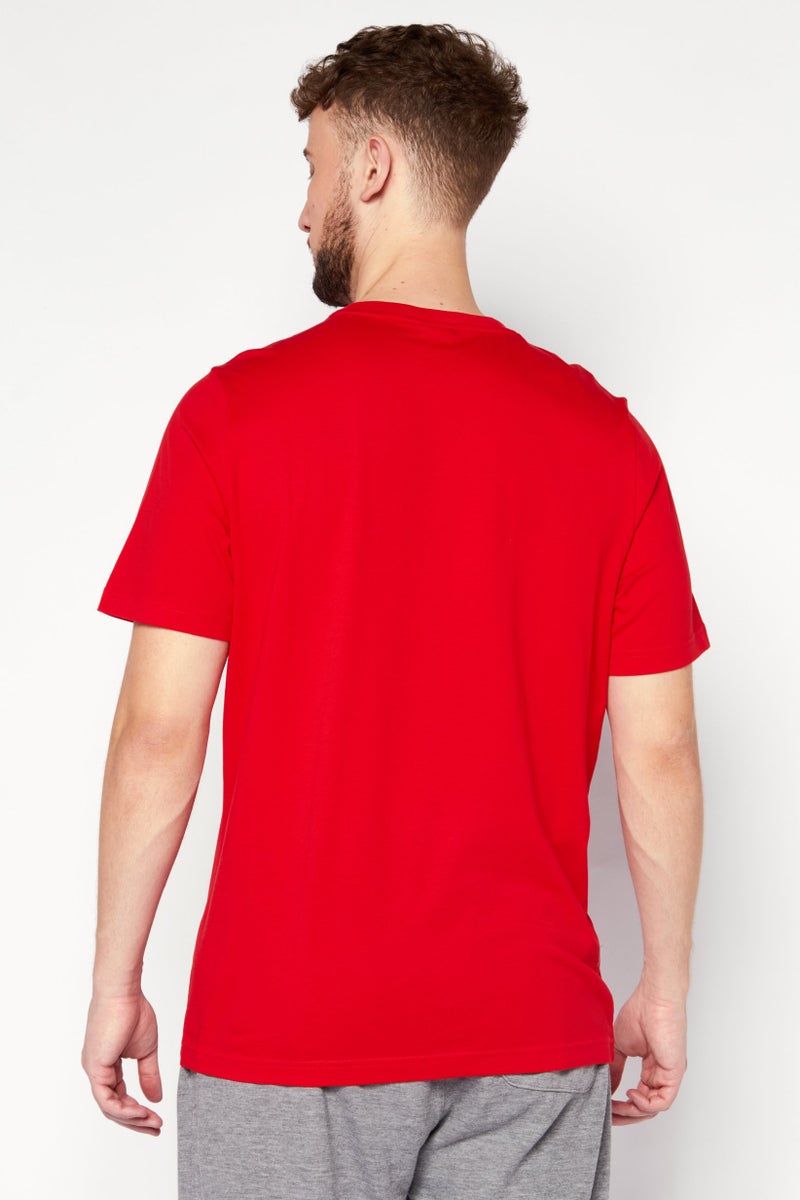 PUMA Men Sportswear Fit Brand Logo Training T-Shirt, Red  - Image 3