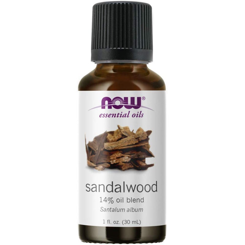 Now Foods NOW Essential Oils, Sandalwood Oil, 14% Blend of Pure Sandalwood Oil in Pure Jojoba Oil, Grounding Essential Aromatherapy, Child Resistant Cap, 1-Ounce - Image 1