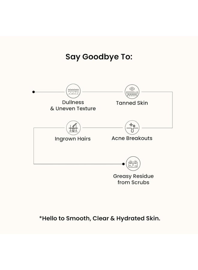 WILD OAK Korean Rice Exfoliating Face Scrub | Brightening, De-Tan & Pigmentation Care | With Kojic Acid, Alpha Arbutin & Hyaluronic Acid | Gentle Scrub for Glass Skin, Hydration & Smooth Glow | 100g - Image 5