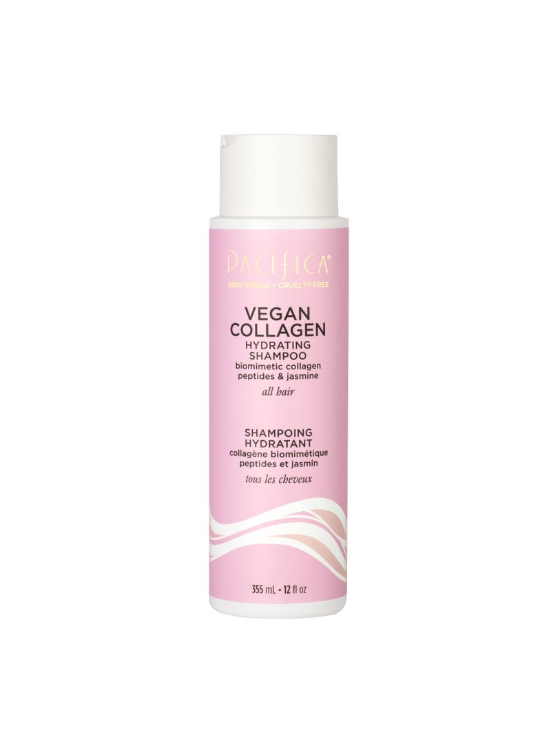 Pacifica Pacifica Vegan Collagen Hydrating Hair Shampoo -w/Avocado Oil, Vitamin B5 - Adds Shine & Restores -for Dry & Damaged Hair - Sulfate Free Natural Clean Beauty Vegan & Cruelty-Free Dermatologist Tested 