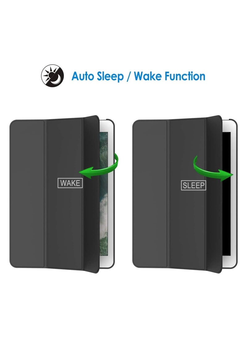 Ipad 10.2 2019, PU Leather Trifold Stand Slim Fit Smart Cover with Soft TPU Back Case [Auto Sleep/Wake] for Apple iPad 7 (10.2-Inch, 2019 Model, 7th Generation) Black - Image 2