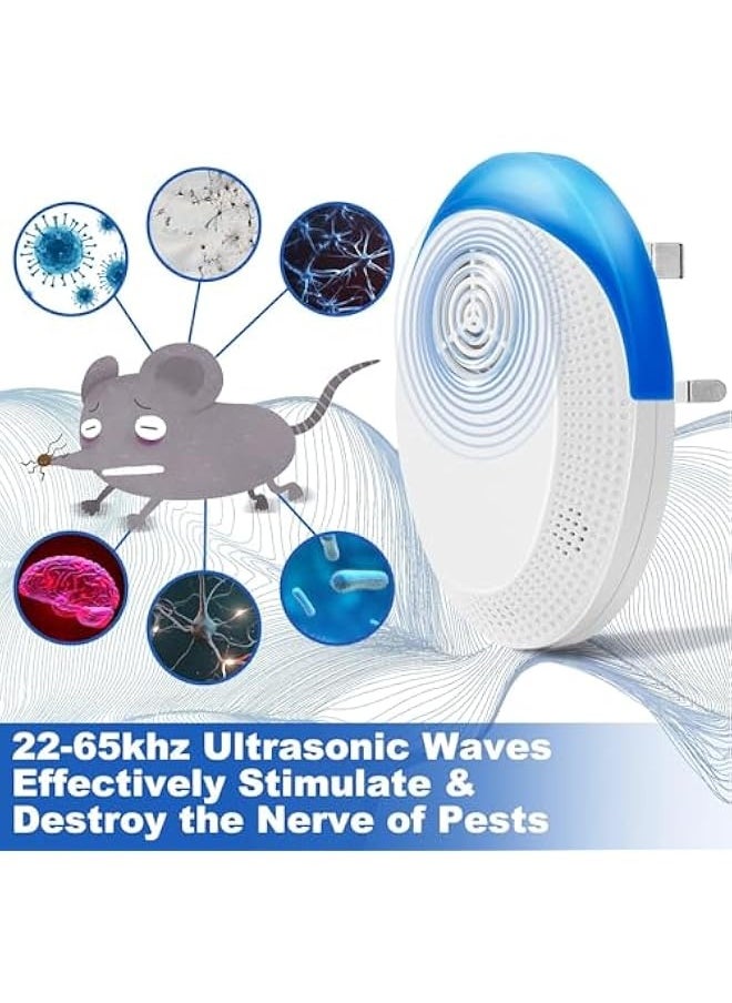Generic Ultrasonic Pest Repeller, 4 Pcs Electronic Insect Repellent Plug in for Pest Control Rat, Spider, Mosquitoes, Mouse, Cockroach, Bugs Repeller for Indoor, Living Room, Garage, Office, Hotel  - Image 5