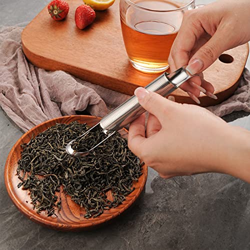 Supvox® 2Pcs Tea Infuser 304 Stainless Steel Tea Infuser Tea Strainer with Hook Tea Filter for Loose Tea, Chamomile, Green Tea Loose Leaves Fine Mesh Strainer for Teapots, Cups, Mugs, 14cm - Image 2