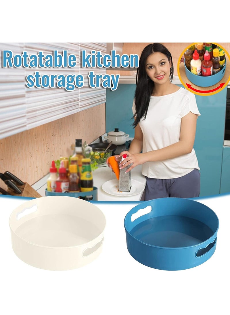 TOPHAVEN TOPHAVEN 360° Rotating Organizer Tray Multi- Function Rotating Tray/Kitchen Organizer/Cosmetics Organize (PACK OF-02)  - Image 2