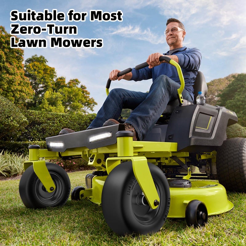 RONPOW 11x4.00-5 Lawn Mower Tires Flat Free and Wheel, 11x4-5 Solid Front Tires for Zero Turn Mower, 350Lbs Load, 3/4", 5/8" and 1/2" Bearings, 3.4"-5.8" Hub for Residential Commercial, 2Pack Black - Image 3