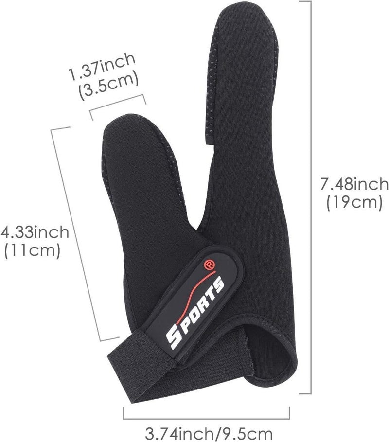 Uniwit Professional Thumb and Index Finger Glove for Fishing - Protect Finger,Anti-Slip, Anti-Scratch-Black - Image 4