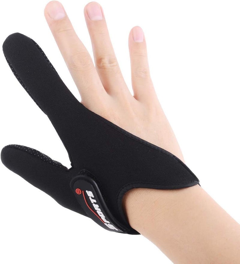 Uniwit Professional Thumb and Index Finger Glove for Fishing - Protect Finger,Anti-Slip, Anti-Scratch-Black - Image 1