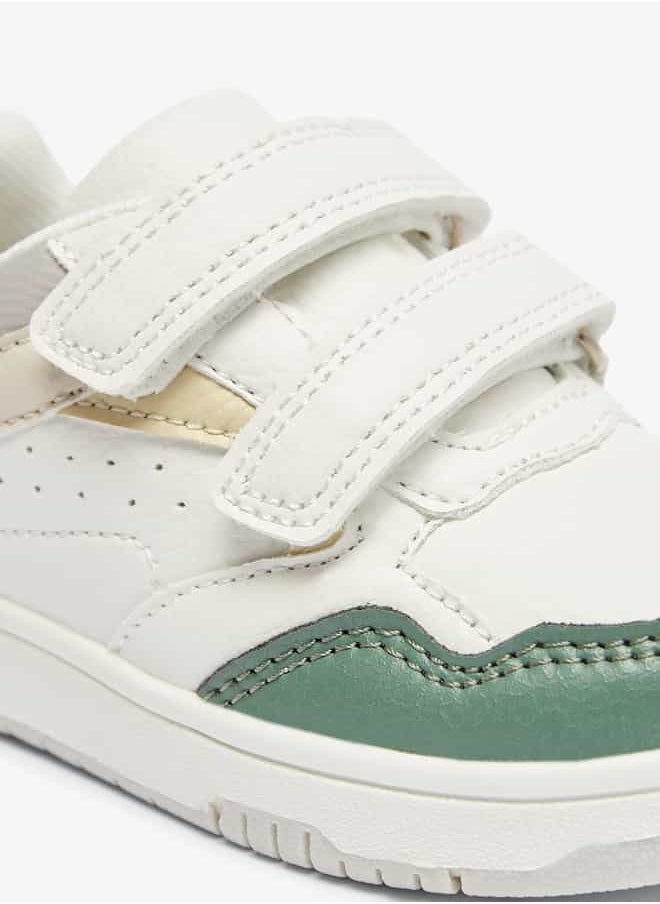 JUNIORS - Boys Colourblock Shoes with Hook and Loop Closure - Image 1