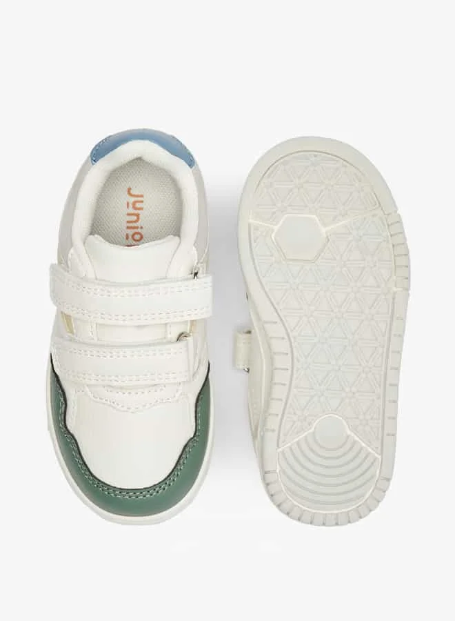 JUNIORS Boys Colourblock Shoes with Hook and Loop Closure