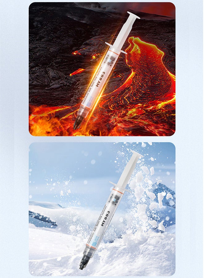 Halnziye Premium Performance Thermal Paste for Cooling All Processors CPU GPU PC PS4 Xbox Computers and Consoles High Thermal Conductivity Thermal Paste Long Durability Safe Application Non-Conductive - Image 4
